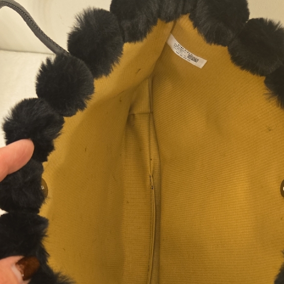 NWOT Prada Black Faux Fur Shoulder Bag - Picture 6 of 8